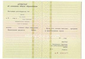 Аттестат за 9 класс 1995-2006 в Набережных Челнах