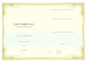 Удостоверение о повышении квалификации в Набережных Челнах